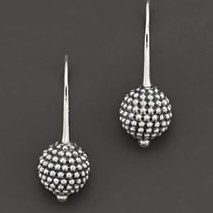 lagos signature columbus caviar circle wire earrings